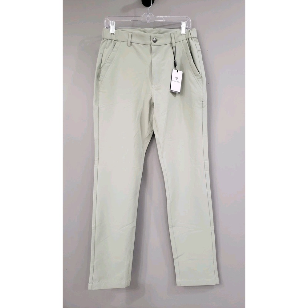 NEW Maelreg Proflex Pants MeN 30x32 Golf Performance Stretch Wicking LIGHT GREEN